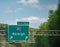 Highway Sign for Raleigh, NC, USA