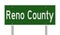 Highway sign for Reno County