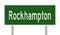 Highway sign for Rockhampton