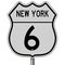 Highway sign for Route 6 in New York