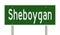Highway sign for Sheboygan Wisconsin