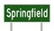 Highway sign for Springfield