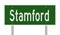 Highway sign for Stamford