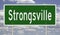 Highway sign for Strongsville Ohio