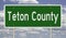 Highway sign for Teton County in Idaho