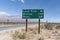 Highway Sign to Lone Pine, Bishop and Reno