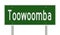 Highway sign for Toowoomba