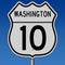 Highway sign for Washington Route 10