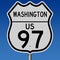 Highway sign for Washington Route 97