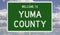 Highway sign for Yuma County