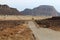 Highway to Eilat through the Negev desert in southern Israel