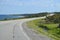 Highway winding through Gros Morne seaside