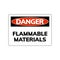 Higly flammable vector sign caution hazard icon. Inflammable fire symbol.