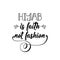Hijab is faith not fashion. Lettering. Calligraphy vector. Ink illustration. Religion Islamic quote in English