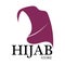 hijab logo vector icon design template