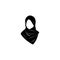 hijab women black silhouette  icons app-