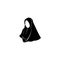 hijab women black silhouette  icons app-