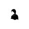 hijab women black silhouette  icons app-