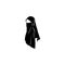 hijab women black silhouette  icons app-