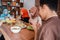 The Hijrah family prayed together before breaking the fast