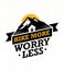 Hike More, Worry Less. Mountain Hike Creative Motivation Quote. Vector Camping Outdoor Concept on Grunge Background