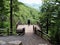 Hiker Admiring View of Catskill Mountains