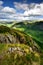 Hiker admiring the view from Hartsop above How