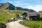 Hiker in the austrian alps