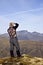 Hiker on Buachaille Etive Mor