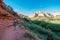 Hiker on a Calf Creek Canyon Trail