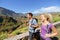 Hiker couple hiking on Gran Canaria