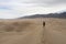 Hiker at Great Sand Dunes National Park and Preser