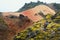 Hiker in Landmannalaugar highlands, Iceland