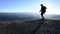 Hiker at Overlook in Mesa Verde National Park