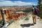 Hiker overlooking Bryce Canyon, Utah