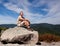 Hiker overlooking Shenandoah valley