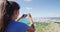 Hiker Photographing Waikiki Beach And Honolulu From Diamond Head State Monument