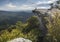 Hiker Resting On An Appalachian Trail Overlook