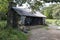 Hiker`s Shelter in the Blue Ridge Mountains.