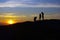 Hiker Sunset Silhouette