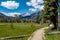 Hiker takes a break to enjoy the beauty of the Idaho wilderness