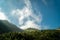 Hiker takes a selfie in High Tatras, Slovakia