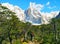 Hiker trekking in Patagonia, South America