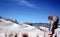 A Hiker Ventures Through White Sands National Park, USA