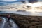 Hiker with view of Blasket islands