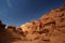 Hiker visit Goblin valley state park in Utah, USA