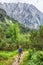 Hiker woman at High Tatras, Slovakia