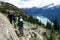 Hikers Above Garibaldi Lake