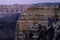 Hikers at Angel\'s Window viewpoint, north rim of Grand Canyon National Park, Arizona