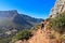 Hikers ascending Lions head mountain. This is a very popular outdoor activity in the city